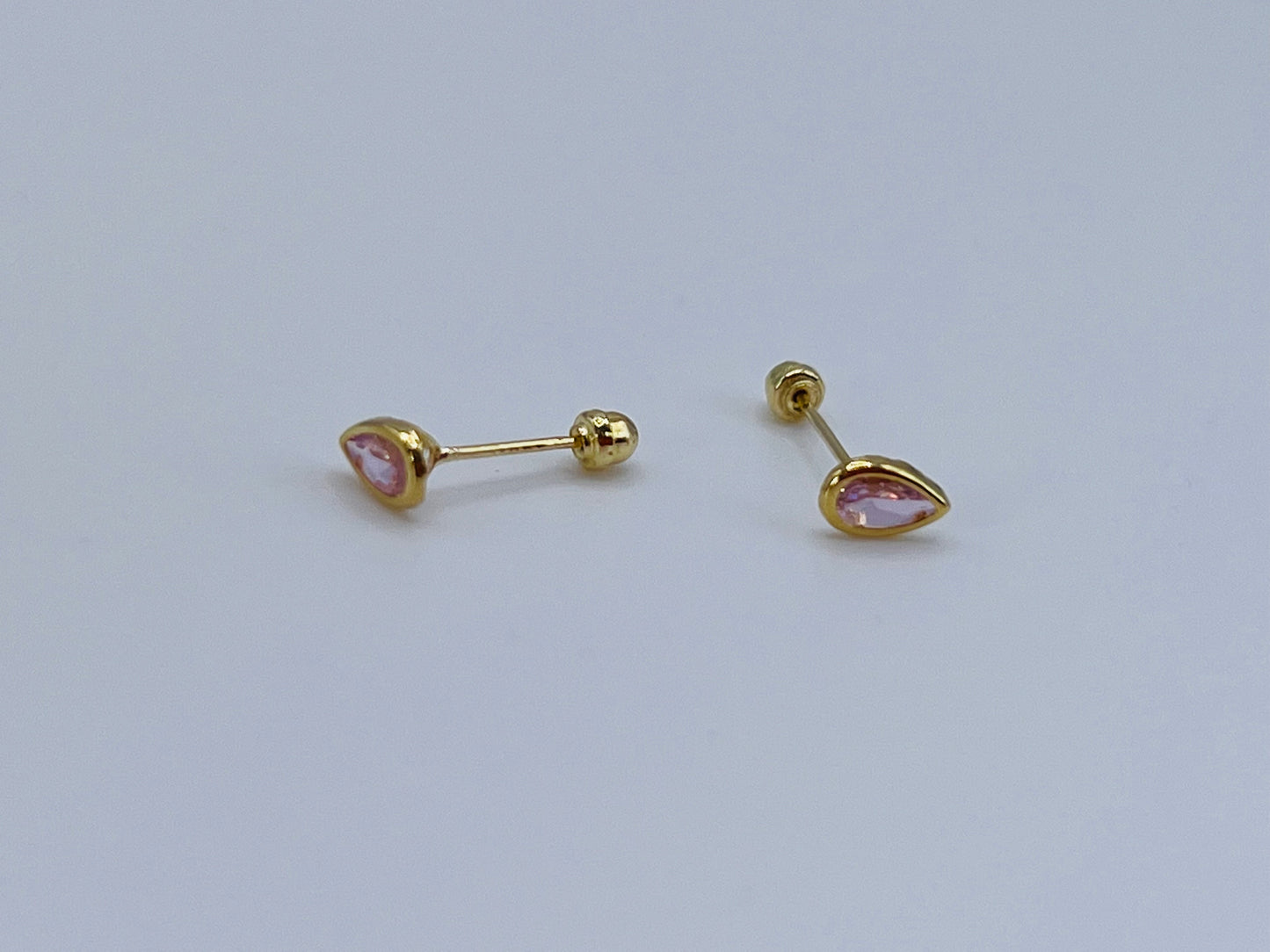 LOVELY PINK GOLD EARRINGS