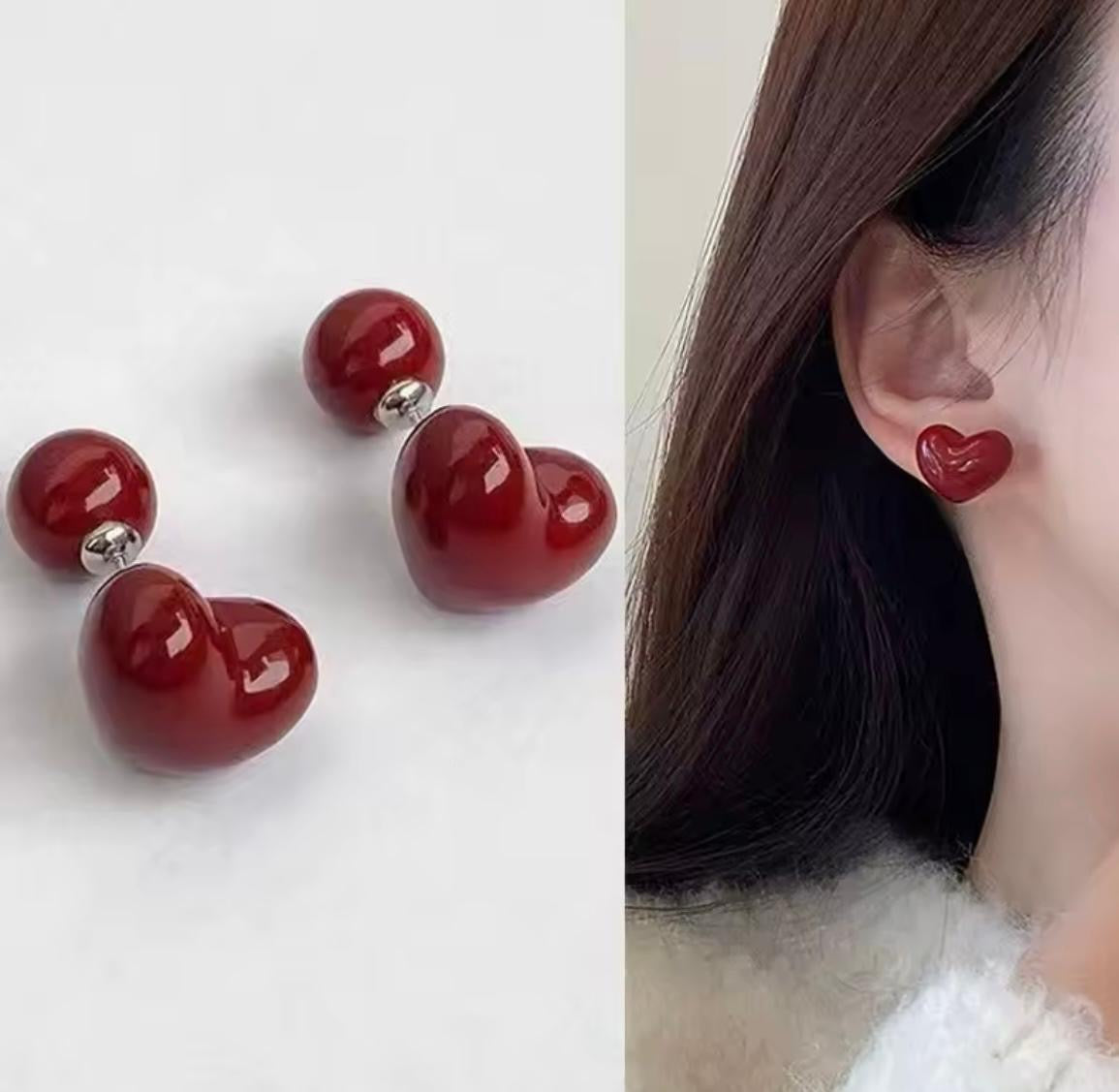 RED HEART STUDS