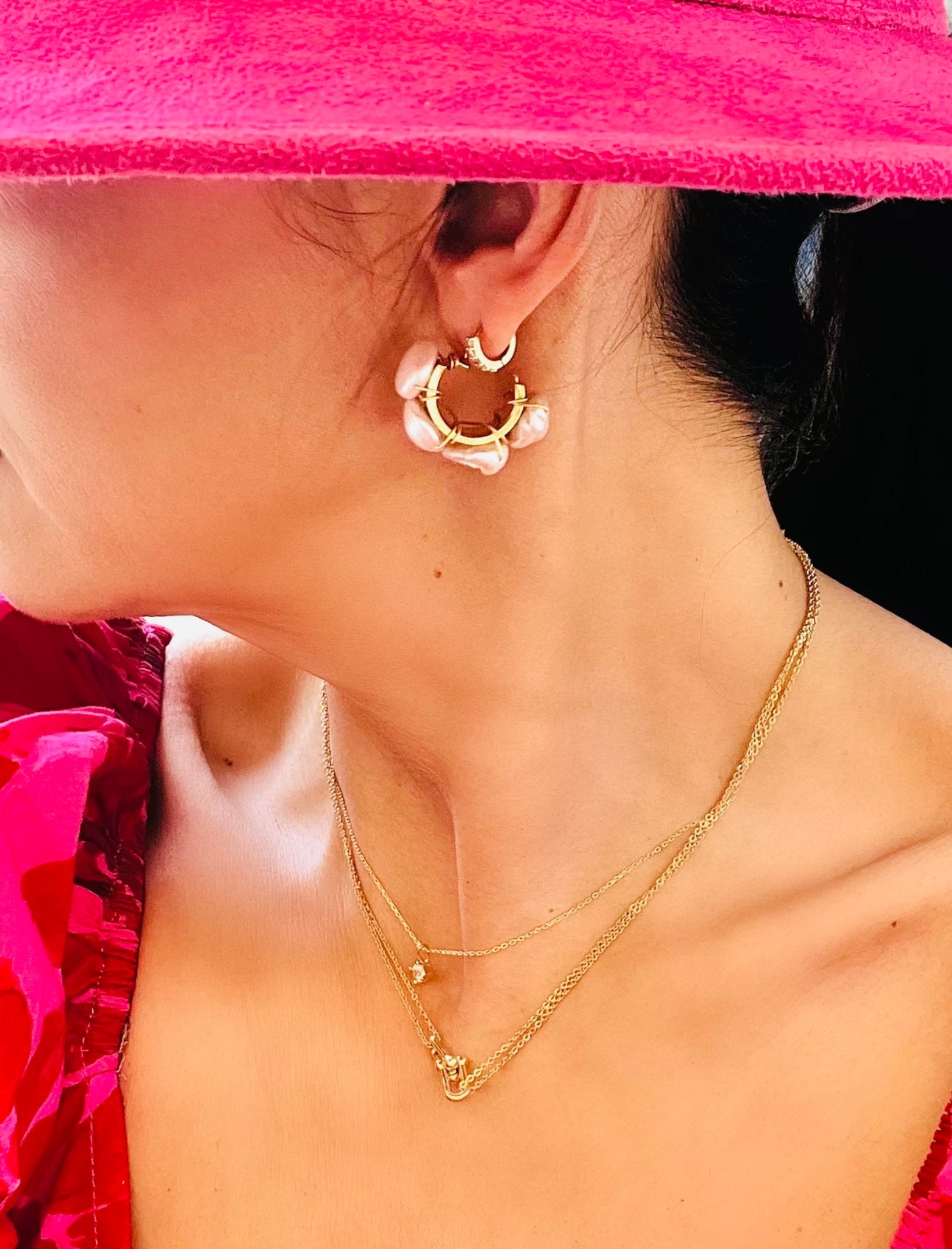 ARRACADA PERLA BARROCA