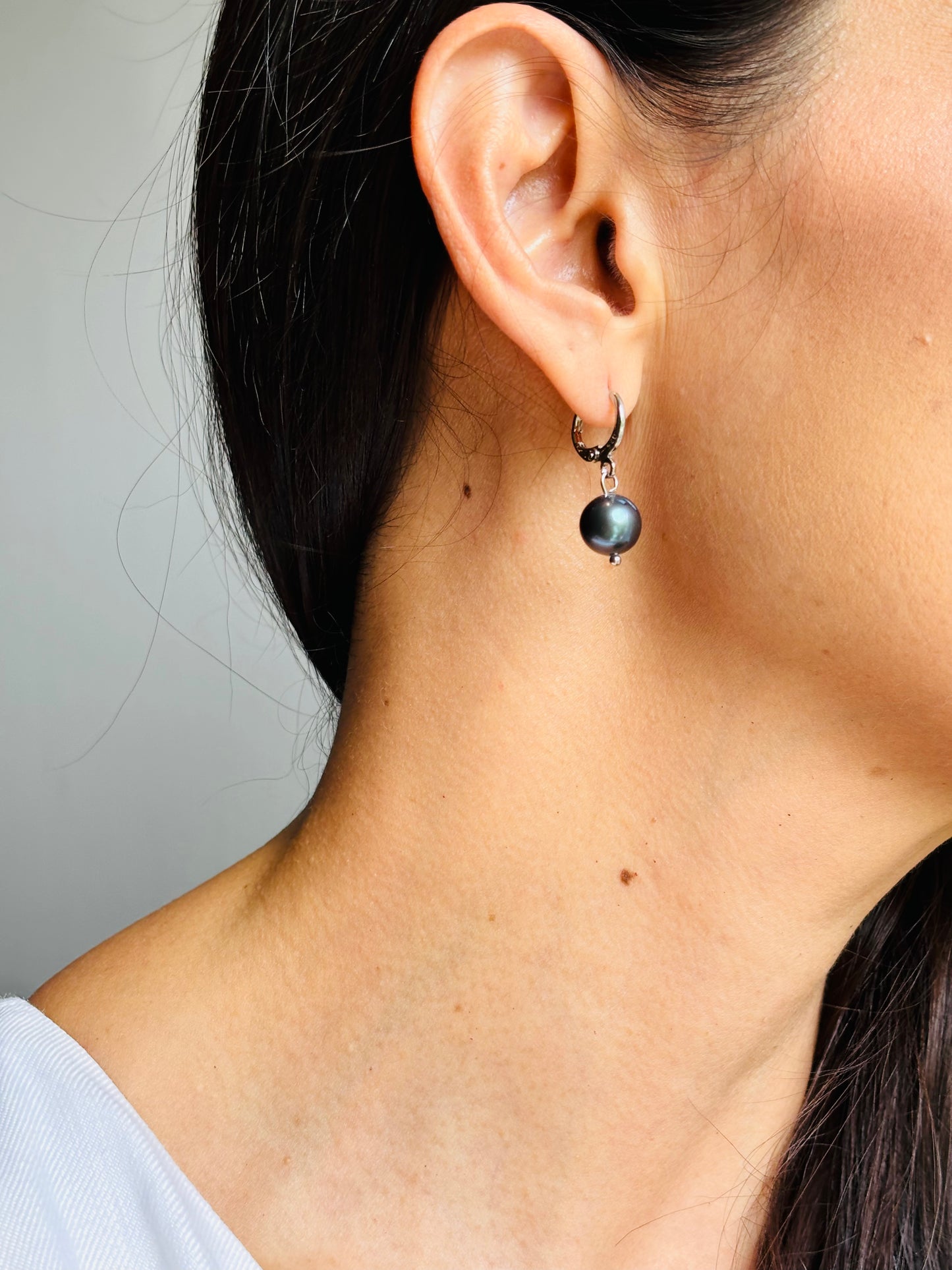 ARRACADAS DARK PEARL