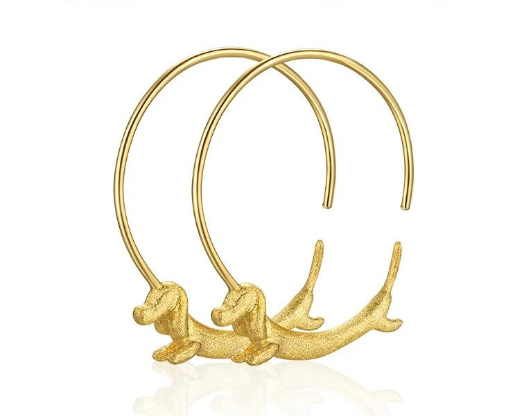 SALCHICHA GOLD HOOPS