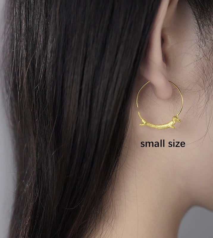 SALCHICHA GOLD HOOPS