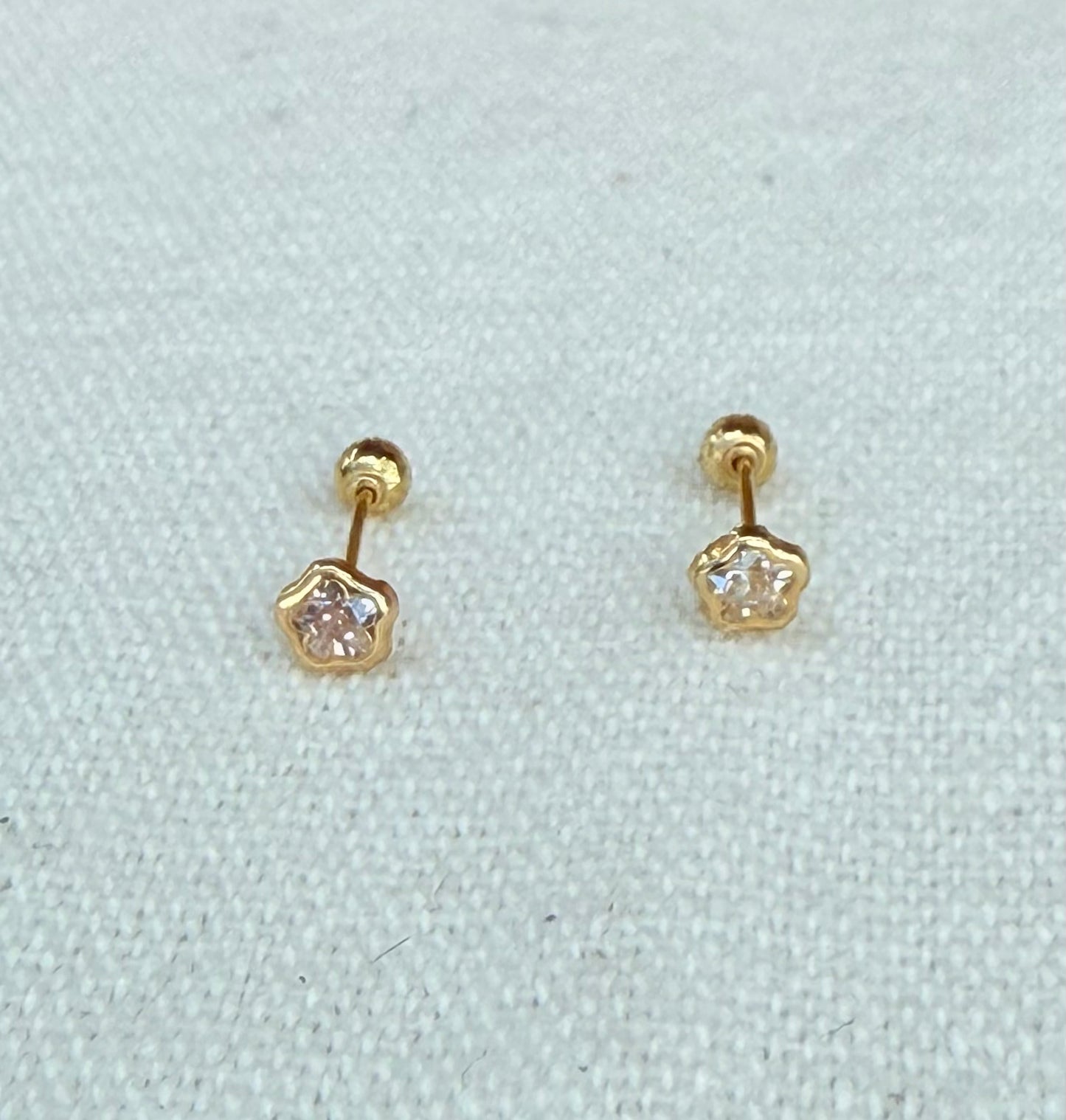 FLOR  GOLD EARRINGS