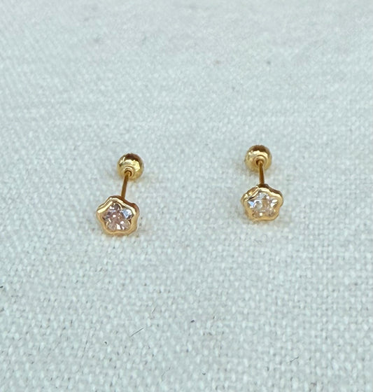 FLOR  GOLD EARRINGS
