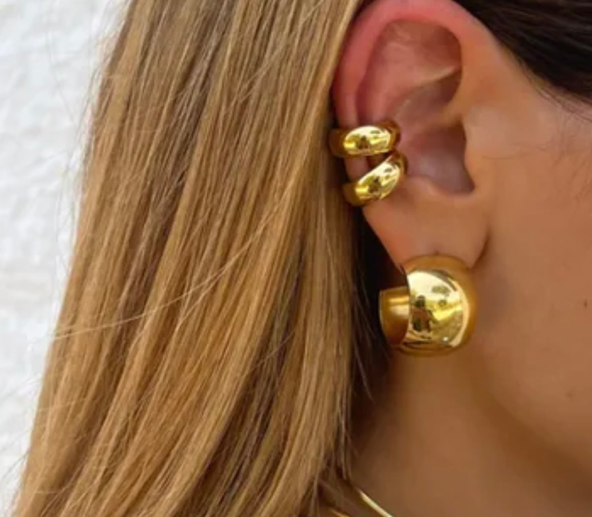 CIRCLE SET EARCUFFS