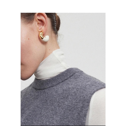 CHUNKY BICOLOR EARRINGS