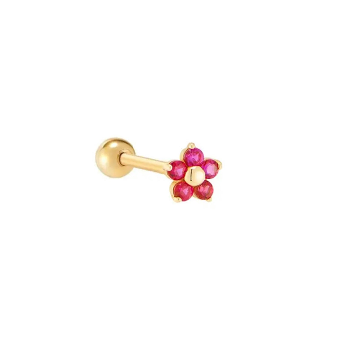 FLOR FUCSIA PIERCING
